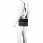 Handtasche Berta Black, Farbe: anthrazit, Marke: Guess, EAN: 0190231667551, Abmessungen in cm: 23.5x19x9, Bild 5 von 7