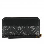 Geldbörse Berta mit abnehmbarer Handschlaufe Coal Logo, Farbe: anthrazit, Marke: Guess, EAN: 0190231667674, Abmessungen in cm: 21x11x2.5, Bild 2 von 4