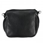 Gürteltasche Silberbeschlag Schwarz, Farbe: schwarz, Marke: Hausfelder Manufaktur, EAN: 4065646014039, Abmessungen in cm: 22x19x9, Bild 3 von 6