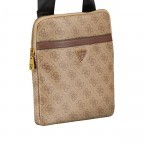 Umhängetasche Milano mit Tabletfach Beige Brown, Farbe: cognac, Marke: Guess, EAN: 7621701037626, Abmessungen in cm: 20x23x3, Bild 2 von 8
