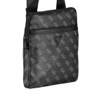 Umhängetasche Milano mit Tabletfach Dark Black, Farbe: schwarz, Marke: Guess, EAN: 7621701037640, Abmessungen in cm: 20x23x3, Bild 2 von 8
