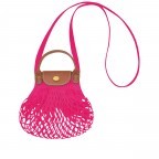 Umhängetasche Le Pliage Filet XS Fuchsia, Farbe: rosa/pink, Marke: Longchamp, EAN: 3597922269549, Abmessungen in cm: 17x18x1, Bild 1 von 4