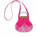 Umhängetasche Le Pliage Filet XS Fuchsia, Farbe: rosa/pink, Marke: Longchamp, EAN: 3597922269549, Abmessungen in cm: 17x18x1, Bild 3 von 4