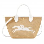 Handtasche Le Panier Pliage Handtasche S Weiß, Farbe: weiß, Marke: Longchamp, EAN: 3597922352722, Abmessungen in cm: 21x20x14, Bild 1 von 4