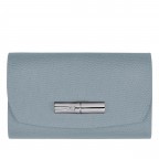 Geldbörse Roseau HPN-30002 Hellblau, Farbe: blau/petrol, Marke: Longchamp, EAN: 3597922262403, Abmessungen in cm: 14x8.5x4, Bild 1 von 3