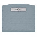 Geldbörse Roseau HPN-30011 Hellblau, Farbe: blau/petrol, Marke: Longchamp, EAN: 3597922262465, Abmessungen in cm: 10.5x9.5x3, Bild 1 von 3