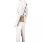 Umhängetasche / Handytasche Taupe, Farbe: taupe/khaki, Marke: Hausfelder Manufaktur, EAN: 4065646011021, Abmessungen in cm: 12x18x3, Bild 5 von 6