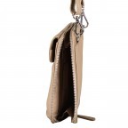 Umhängetasche / Handytasche Taupe, Farbe: taupe/khaki, Marke: Hausfelder Manufaktur, EAN: 4065646011021, Abmessungen in cm: 12x18x3, Bild 6 von 6