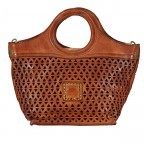 Handtasche Malibu Shopping Mini Manici Tondi Cognac, Farbe: cognac, Marke: Campomaggi, EAN: 8059389026677, Abmessungen in cm: 30.5x19x12, Bild 3 von 7