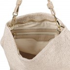 Beuteltasche Raffia Paglia Poppy Cream, Farbe: beige, Marke: Abro, EAN: 4061724993982, Abmessungen in cm: 37x32x14, Bild 8 von 8