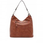 Beuteltasche Liane Cognac, Farbe: cognac, Marke: Tamaris, EAN: 4063512081451, Abmessungen in cm: 32x31.5x14, Bild 3 von 5