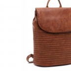 Rucksack Liane Cognac, Farbe: cognac, Marke: Tamaris, EAN: 4063512081635, Abmessungen in cm: 26.5x33x12.5, Bild 5 von 5