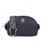 Umhängetasche Tommy Life Half Moon Camera Bag Space Blue, Farbe: blau/petrol, Marke: Tommy Hilfiger, EAN: 8720643588889, Abmessungen in cm: 21x14x6.5, Bild 1 von 4