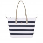 Shopper Poppy Tote Bag Breton Stripes, Farbe: blau/petrol, Marke: Tommy Hilfiger, EAN: 8720643587004, Abmessungen in cm: 48x32x14, Bild 1 von 4