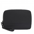 Kulturbeutel Business Leather Washbag Black, Farbe: schwarz, Marke: Tommy Hilfiger, EAN: 8720643565330, Abmessungen in cm: 24.5x12.5x4.5, Bild 1 von 2