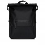 Rucksack Trail Rolltop Backpack mit Laptopfach 15 Zoll Black, Farbe: schwarz, Marke: Rains, EAN: 5711747529475, Abmessungen in cm: 36x47x13, Bild 1 von 6