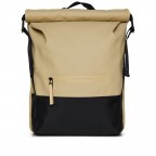 Rucksack Trail Rolltop Backpack mit Laptopfach 15 Zoll Sand, Farbe: beige, Marke: Rains, EAN: 5711747537586, Abmessungen in cm: 36x47x13, Bild 1 von 6