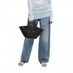 Handtasche Mica Shopper S Kodiaq Sheep Black, Farbe: schwarz, Marke: Liebeskind Berlin, EAN: 4099593073108, Abmessungen in cm: 49x21.3x18, Bild 3 von 5