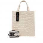 Handtasche Paper Bag Tote S Waxy Kroko Almond Milk, Farbe: beige, Marke: Liebeskind Berlin, EAN: 4099593074525, Abmessungen in cm: 22x25x12, Bild 1 von 5