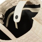 Handtasche Paper Bag Tote S Waxy Kroko Almond Milk, Farbe: beige, Marke: Liebeskind Berlin, EAN: 4099593074525, Abmessungen in cm: 22x25x12, Bild 4 von 5
