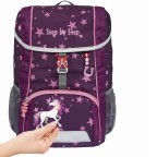 Kinderrucksack Kid Set 3-teilig Unicorn Nuala, Farbe: flieder/lila, Marke: Step by Step, EAN: 4047443491992, Abmessungen in cm: 26x35x17, Bild 6 von 7