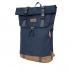Rucksack Happy Camper Series Christopher mit Laptopfach 14 Zoll Volumen 18 Liter Nautical, Farbe: blau/petrol, Marke: Doughnut, EAN: 4895222511696, Abmessungen in cm: 32x45x12.5, Bild 2 von 3