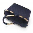 Einkaufskorb Carrybag Rhombus Midnight Gold Frame, Farbe: blau/petrol, Marke: Reisenthel, EAN: 4012013733109, Abmessungen in cm: 48x29x28, Bild 3 von 5