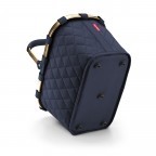 Einkaufskorb Carrybag Rhombus Midnight Gold Frame, Farbe: blau/petrol, Marke: Reisenthel, EAN: 4012013733109, Abmessungen in cm: 48x29x28, Bild 4 von 5