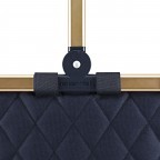 Einkaufskorb Carrybag Rhombus Midnight Gold Frame, Farbe: blau/petrol, Marke: Reisenthel, EAN: 4012013733109, Abmessungen in cm: 48x29x28, Bild 5 von 5