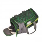 Sporttasche Linus, Farbe: grün/oliv, Marke: School Mood, EAN: 4260673272043, Abmessungen in cm: 39x20x22, Bild 4 von 4