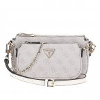Umhängetasche Noelle Double Pouch Crossbody S Dove Logo, Farbe: weiß, Marke: Guess, EAN: 0190231710547, Abmessungen in cm: 24x14x4, Bild 1 von 7