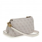 Umhängetasche Noelle Double Pouch Crossbody S Dove Logo, Farbe: weiß, Marke: Guess, EAN: 0190231710547, Abmessungen in cm: 24x14x4, Bild 2 von 7