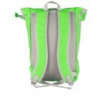 Freizeitrucksack Mart mit Rolltop Green Neon, Farbe: grün/oliv, Marke: Blackbeat, EAN: 8720791043902, Abmessungen in cm: 28x44x13, Bild 3 von 5