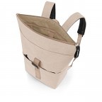 Rucksack Rolltop Backpack mit Laptopfach 15,6 Zoll Twist Coffee, Farbe: beige, Marke: Reisenthel, EAN: 4012013733086, Abmessungen in cm: 43x43x17, Bild 3 von 3