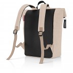 Rucksack Rolltop Backpack mit Laptopfach 15,6 Zoll Twist Coffee, Farbe: beige, Marke: Reisenthel, EAN: 4012013733086, Abmessungen in cm: 43x43x17, Bild 2 von 3