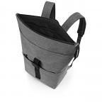 Rucksack Rolltop Backpack mit Laptopfach 15,6 Zoll Twist Silver, Farbe: anthrazit, Marke: Reisenthel, EAN: 4012013732805, Abmessungen in cm: 43x43x17, Bild 3 von 3