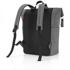 Rucksack Rolltop Backpack mit Laptopfach 15,6 Zoll Twist Silver, Farbe: anthrazit, Marke: Reisenthel, EAN: 4012013732805, Abmessungen in cm: 43x43x17, Bild 2 von 3