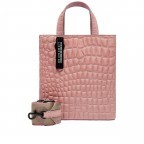 Handtasche Paper Bag Tote S Waxy Kroko Raving Rose, Farbe: rosa/pink, Marke: Liebeskind Berlin, EAN: 4099593112623, Abmessungen in cm: 22x25x12, Bild 1 von 5