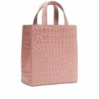 Handtasche Paper Bag Tote S Waxy Kroko Raving Rose, Farbe: rosa/pink, Marke: Liebeskind Berlin, EAN: 4099593112623, Abmessungen in cm: 22x25x12, Bild 2 von 5