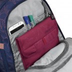 Rucksack Porter erweiterbar Sweet Rose, Farbe: blau/petrol, Marke: Coocazoo, EAN: 4047443495853, Abmessungen in cm: 30x44x23, Bild 3 von 11