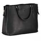Handtasche Black, Farbe: schwarz, Marke: Hausfelder Manufaktur, EAN: 4065646015173, Abmessungen in cm: 33x26x11, Bild 2 von 7