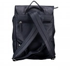 Rucksack Nappa Dunkelblau, Farbe: blau/petrol, Marke: Hausfelder Manufaktur, EAN: 4065646014244, Abmessungen in cm: 24.5x31x9.5, Bild 4 von 6