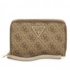 Geldbörse Laurel 4G-Logo mit Griffschlaufe Latte, Farbe: beige, Marke: Guess, EAN: 0190231733393, Abmessungen in cm: 15.5x10x4, Bild 1 von 4
