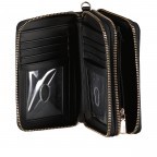 Geldbörse Meridian mit Griffschlaufe Black, Farbe: schwarz, Marke: Guess, EAN: 0190231735830, Abmessungen in cm: 15.5x10x4, Bild 4 von 5