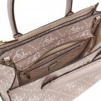 Handtasche Logo Allover Rosewood Logo, Farbe: rosa/pink, Marke: Guess, EAN: 0190231727095, Abmessungen in cm: 32x23.5x12, Bild 3 von 3