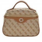 Kosmetikkoffer Logo Allover S Brown, Farbe: braun, Marke: Guess, EAN: 7622078819761, Abmessungen in cm: 22x16x10.5, Bild 1 von 3