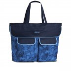 Badetasche XXL Marineblau, Farbe: blau/petrol, Marke: Fabrizio, EAN: 4066237012274, Abmessungen in cm: 56x48x18, Bild 1 von 2