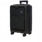 Handgepäck-Trolley B|Y by Brics Ulisse mit Frontfach 55 cm Nero, Farbe: schwarz, Marke: Brics, EAN: 8016623914749, Abmessungen in cm: 37x55x24, Bild 2 von 12