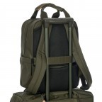 Rucksack X-BAG & X-Travel Urban Backpack Olive, Farbe: grün/oliv, Marke: Brics, EAN: 8016623888057, Abmessungen in cm: 28x36x16, Bild 4 von 7
