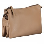 Umhängetasche Larissa F41-1313 mit zwei Schulterriemen Taupe, Farbe: taupe/khaki, Marke: Flanigan, EAN: 4066727002488, Abmessungen in cm: 18.5x13x7, Bild 2 von 6